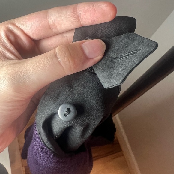 Nanette Lepore Cassis Knit Pencil Skirt Purple Black Textured Size 14 Buttons - Picture 9 of 10